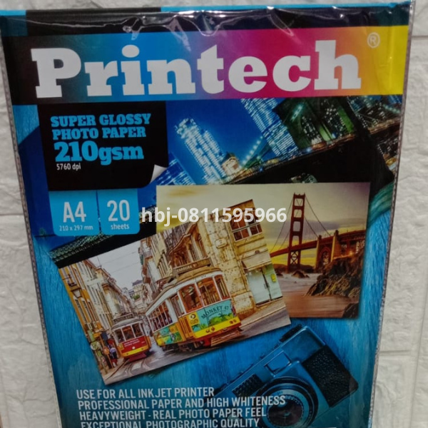 Glossy Paper A4 210gsm @20sheet